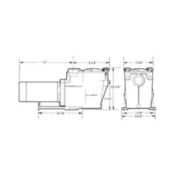 Hayward - W3SP2605X7 Super Pump Single Speed 3/4HP Pool Pump, 115/230V -Aqua Bliss Supply 230V 25