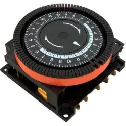 Diehl - 24 Hr Spa Timer, SPDT 240V, 5-Term Orange Panel Mount -Aqua Bliss Supply 24 hr Spa Timer SPDT 240V 5 Term Orange Panel Mount 3