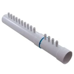Waterway - Manifold, PVC, 1-1/2""S X Dead End X (14) 3/8"" RB Ports