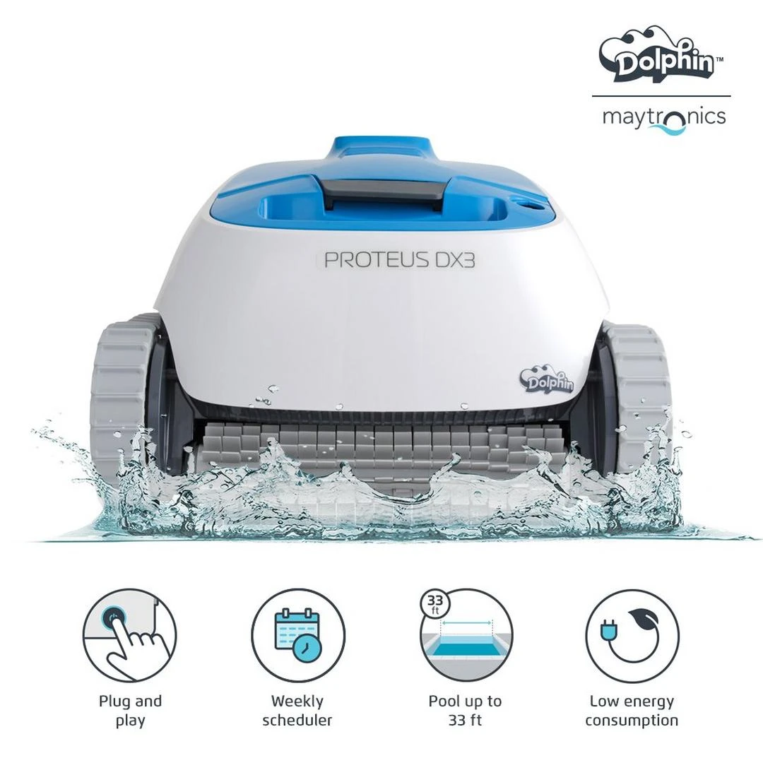 Dolphin - Proteus DX3 Robotic Pool Cleaner 2 Dolphin - Proteus DX3 Robotic Pool Cleaner - Image 2