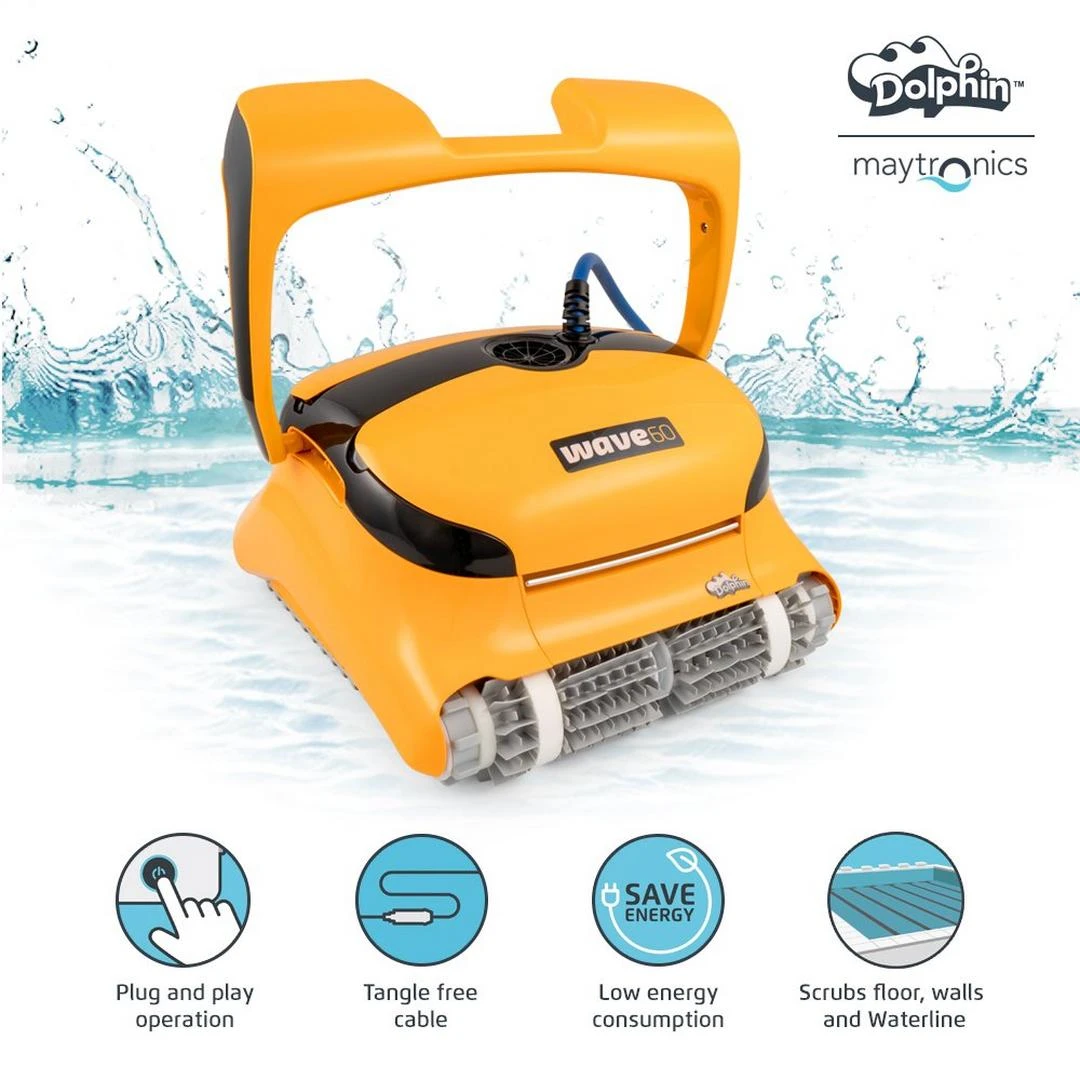 Dolphin - Wave 60 Commercial Robotic Pool Cleaner With Caddy 4 Dolphin - Wave 60 Commercial Robotic Pool Cleaner With Caddy - Image 4